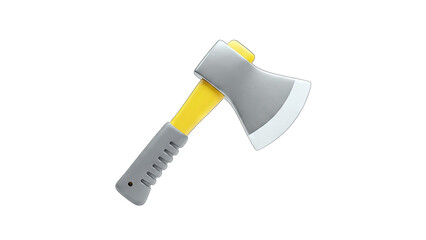3D Axe Isolated on White Background
