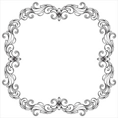 Victorian Inspired Floral Decorative Artwork Design