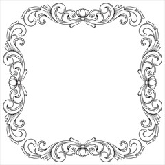 Victorian Inspired Floral Decorative Artwork Design