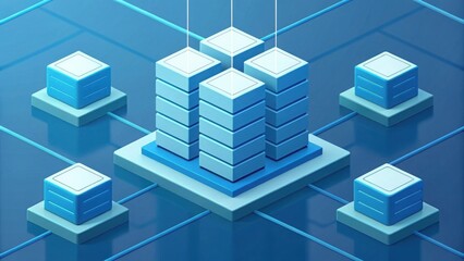 Fototapeta premium Blocks of Data Locked into Place for Symmetric Standardization v2.3