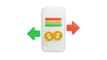 Mobile Payment Transfer: Digital Money Transaction Concept