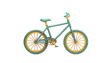 3D Bicycle Isolated on White Background