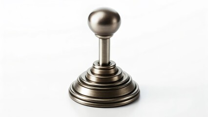 Vintage Metal Gearshift Knob on Stand