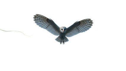 Obraz premium Owl in flight isolated on transparent background