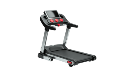Modern Treadmill Isolated on White Background