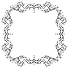 Classic Decorative Floral Engraving Artwork Style