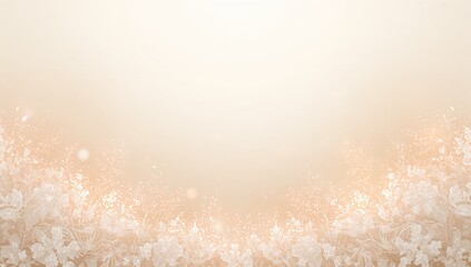 Showing lace border and soft gradient in digital backdrop, center space waiting for text with bokeh