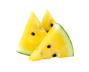 yellow watermelon sliced transparent png