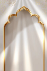 Ramadan Islamic Arch Architecture With Copy Space