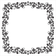 Vintage Inspired Floral Ornament Illustration