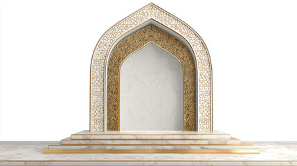 Minimal Ramadan Islamic Arch Empty Background Design