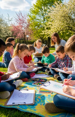 Joyful Spring Outdoor Activities Together