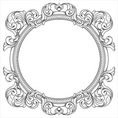 Elegant European Floral Decorative Illustration