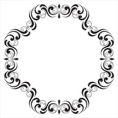 Elegant European Floral Decorative Illustration