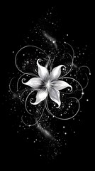 abstract floral background with place for text