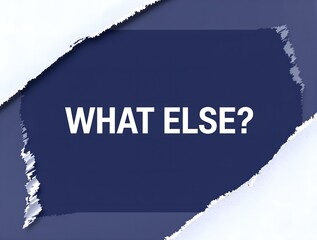 Obraz premium A digital graphic with a torn blue paper effect, revealing white text that reads 