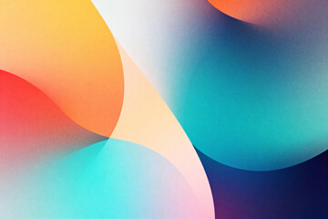 Abstract Colorful Gradient Background with Smooth Shapes