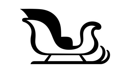 Classic Winter Sleigh Holiday Vehicle Icon