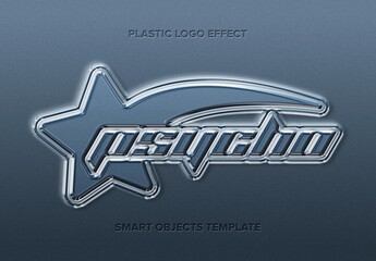Plastic Logo Effect Mockup