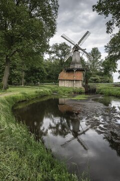 H&uuml;vener M&uuml;hle, Emsland, Lower Saxony, Germany