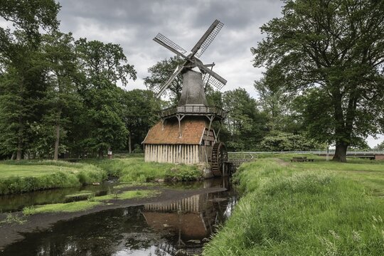 H&uuml;vener M&uuml;hle, Emsland, Lower Saxony, Germany