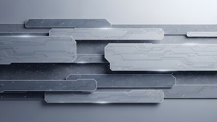 Grey metallic plates background modern industrial design