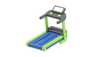 Cartoon Treadmill Isolated on White Background