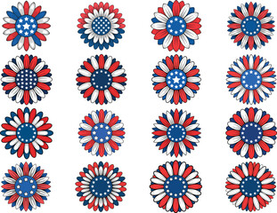 Usa Sunflower Svg