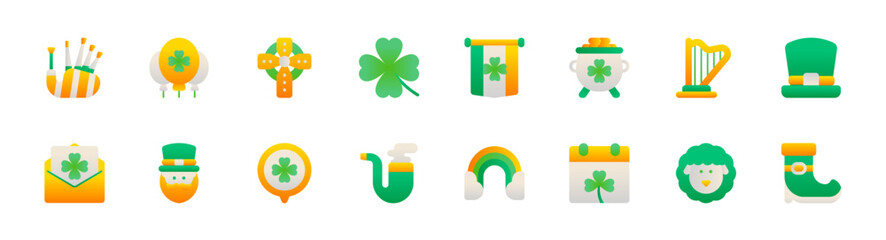 Set of Patrick's Day Icons