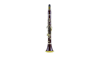 Clarinet isolated on white background
