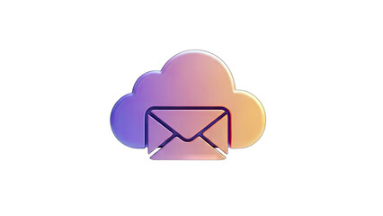 Cloud Email Icon: Sending Messages Online