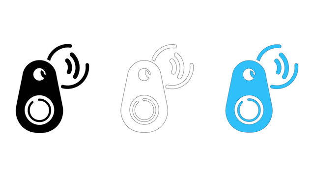 Wireless key finder icon representing a smart device that locates lost keys efficiently