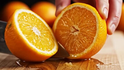 Fresh Orange Slicing - A Guide to Cutting Citrus Fruits.