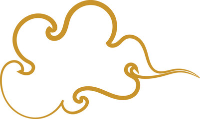 Chinese Cloud Line Art Decorative Ornament