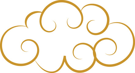 Chinese Cloud Line Art Decorative Ornament