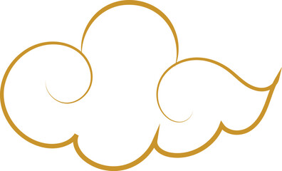 Chinese Cloud Line Art Decorative Ornament