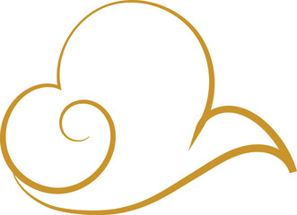 Chinese Cloud Line Art Decorative Ornament