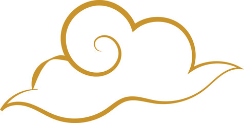 Chinese Cloud Line Art Decorative Ornament