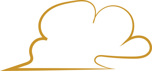 Chinese Cloud Line Art Decorative Ornament