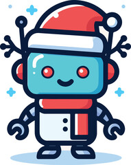 Retro vintage toy robot cartoon illustration isolated on white background