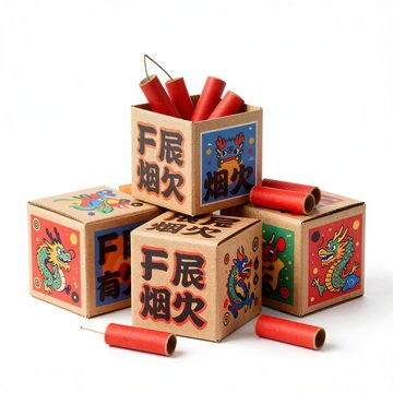 Stacked Firecracker Boxes