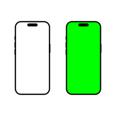 iPhone 16 Pro icon with white and green screen