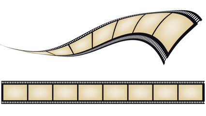 Film Strip Frame Vector Illustration Isolated on White Background