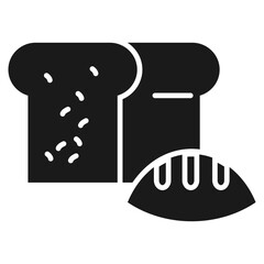 bread glyph icon