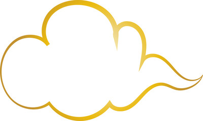 Chinese Cloud Line Art Decorative Ornament