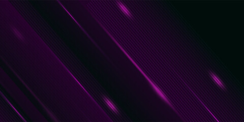 Abstract dark purple futuristic background template vector with shiny lines and lights. purple background with strong pattern design.Eps10 vector