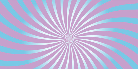 Swirl illustration pink and blue