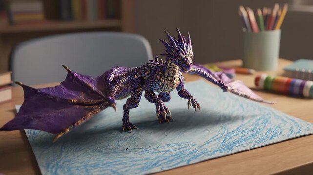 Bring a stunning dragon model to life using simple materials and let your imagination run wild with crafts at home