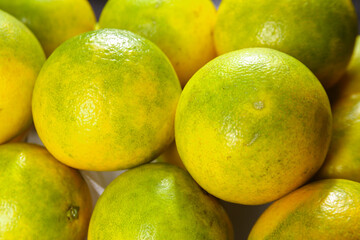 Fresh Yellow-Green Limes Close-Up Produce Photography