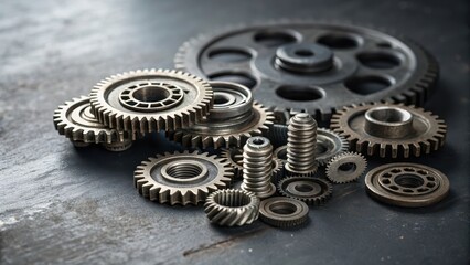 Assorted Miniature Metal Gears and Springs